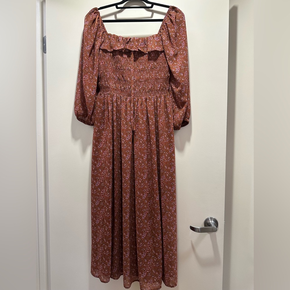 Floral Smocked Maxi Dress